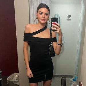 REVOLVE Asymmetrical Black Dress